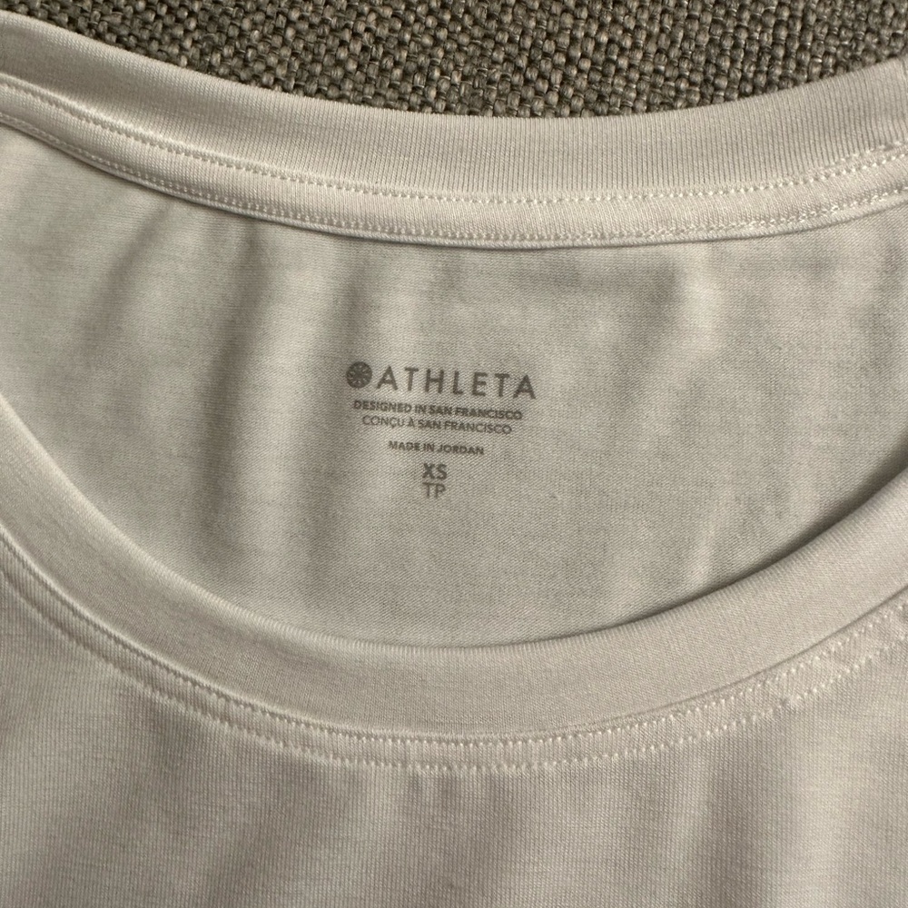 Athleta White Move With Ease Crop Tee - Picture 8 of 8